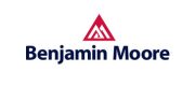 Benjamin Moore logo with red triangle and navy text.
